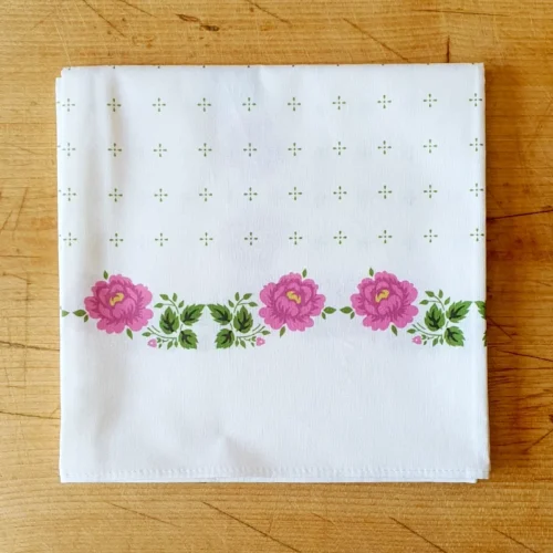 Krojový šátek ružičkový růžový