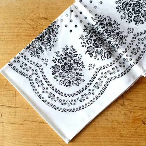 Krojový šátek kraječkový - černý