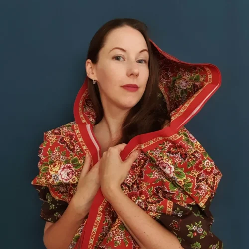 Turecký šátek Lozový -  tmavý halúzkový