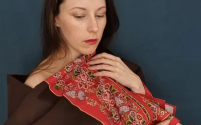 Turecký šátek Šeřík- tmavý prázdný PŘEDPRODEJ