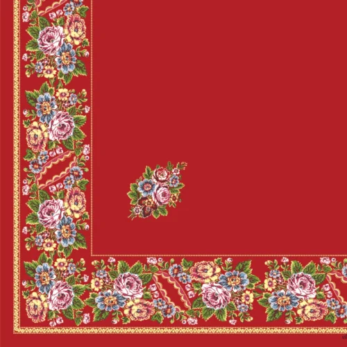 Turecký šátek Lusk - červený prázdný