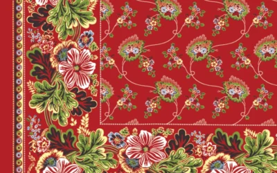 Turecký šátek Volský – červený halúzkový