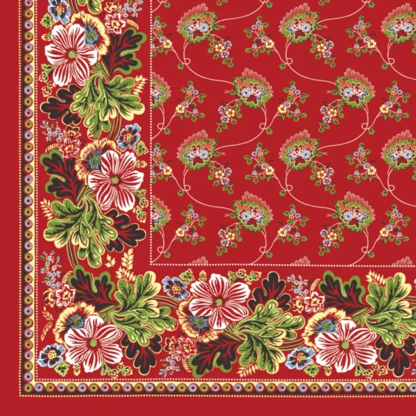 Halúzkový turecký šátek se vzorem Volským, nebo také na dubový list