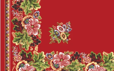 Turecký šátek Volský – červený prázdný