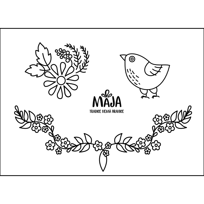 výšivka zdarma , k halence od Máji