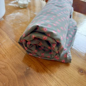 škrobení spodničky (domácí škrob), srolovaná spodnička v duchně