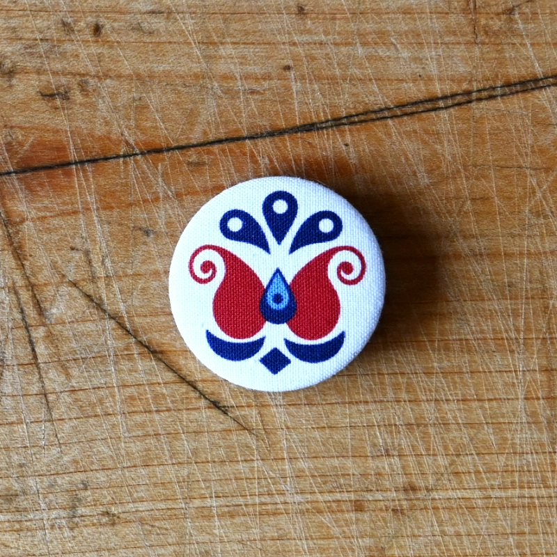 Placka odznáček folklorní motiv tulipán